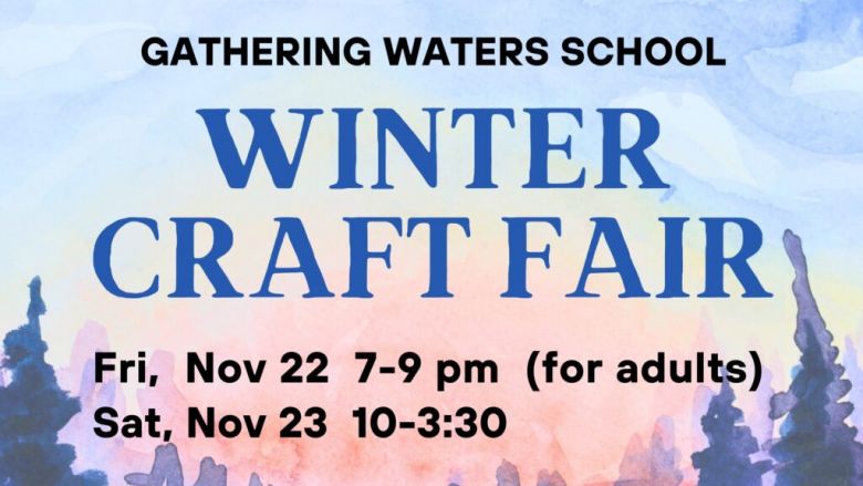 Gathering Waters Winter Craft Fair 2024 Flyer