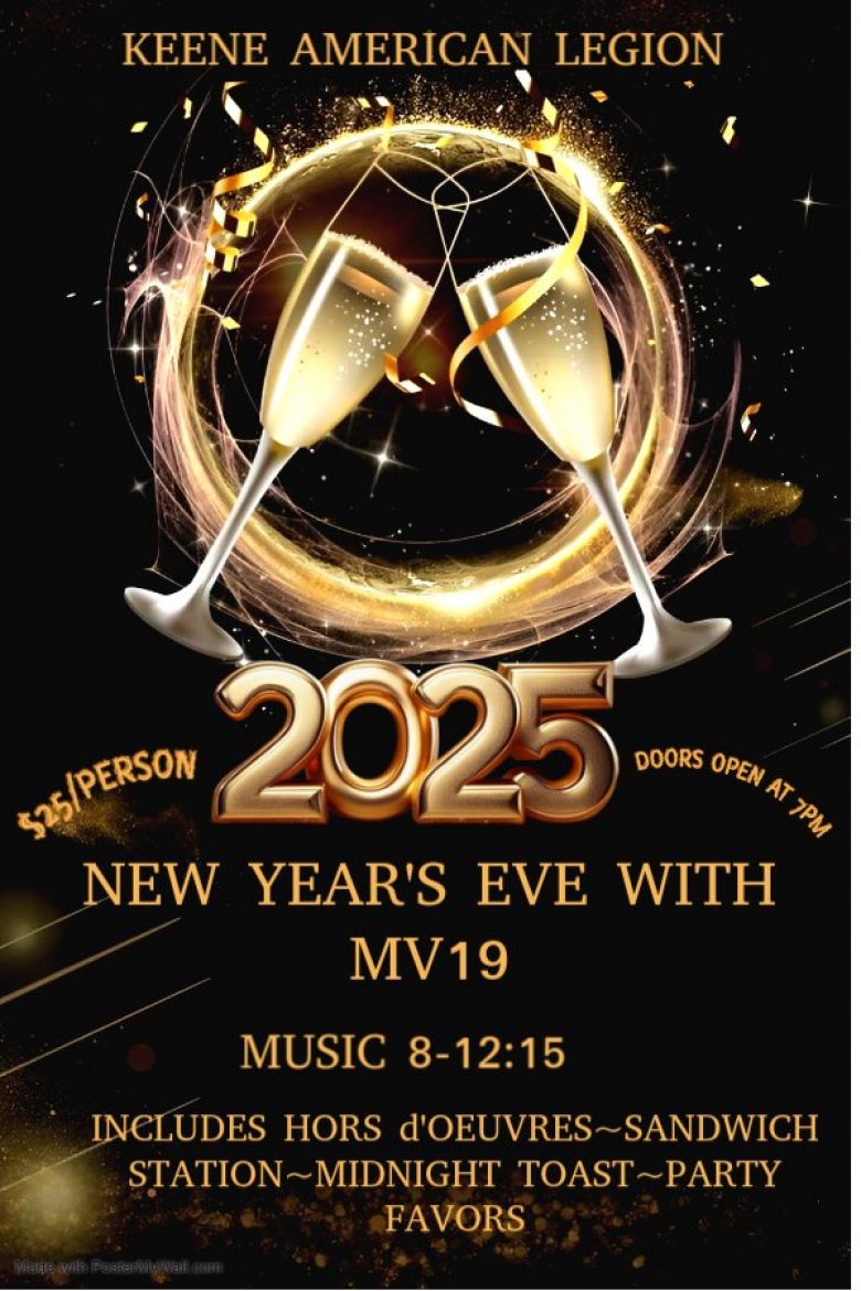 NYE with MV19 flyer