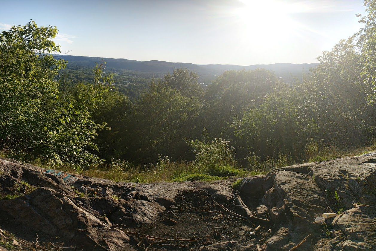 View on top of Sunset Rock in Keene NH