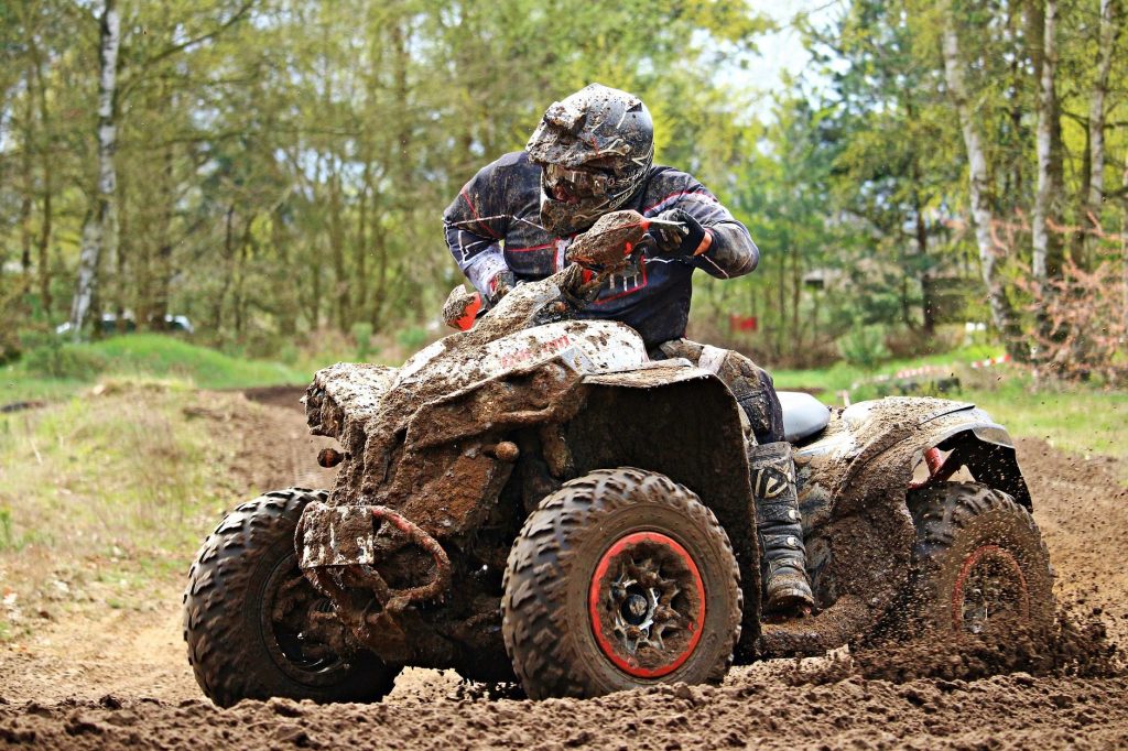 ATV in the mud